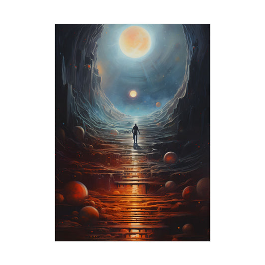 Cosmic Quest: Space Explorer Embarks on an Intergalactic Odyssey - Artwork - Poster