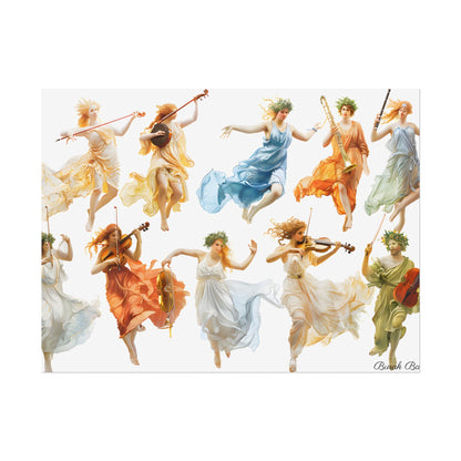 Ethereal Goddesses of Greece: Athena to Nemesis Artwork - Poster