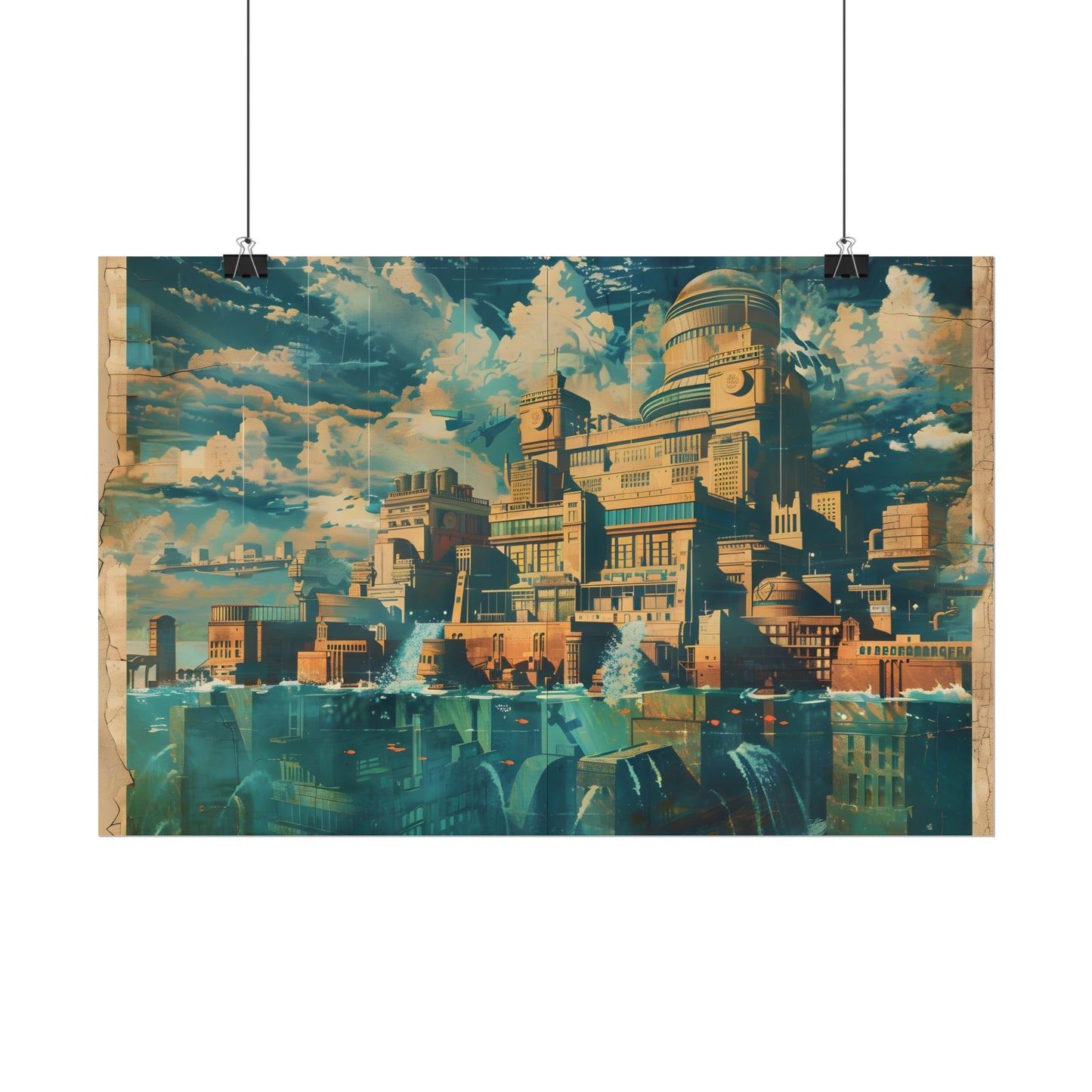 Vintage Travel Poster: Explore The Underwater Destination - Poster