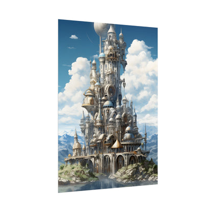 Floating City Columbia 6: Breathtaking Modern Cityscape - Poster