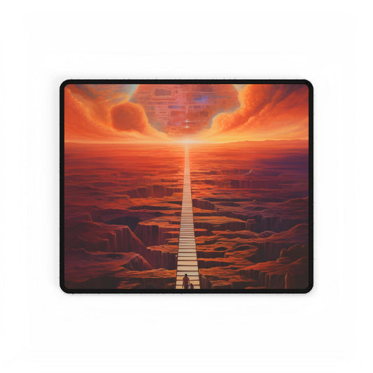 Space-Time Explorer: Cosmic Journey in Motion - Desk Mat