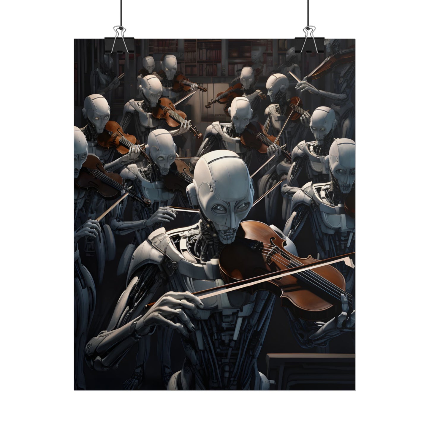 Sentient Robot Symphony: A Robot Orchestra - Poster