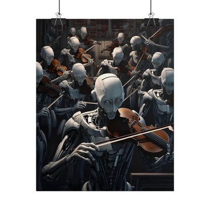 Sentient Robot Symphony: A Robot Orchestra - Poster