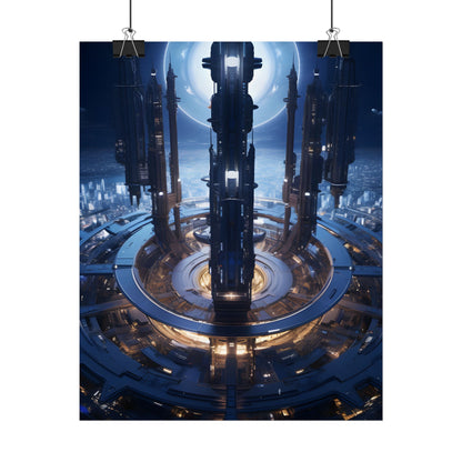 Massive Space Station: A Complex Oasis in Outer Space - Poster