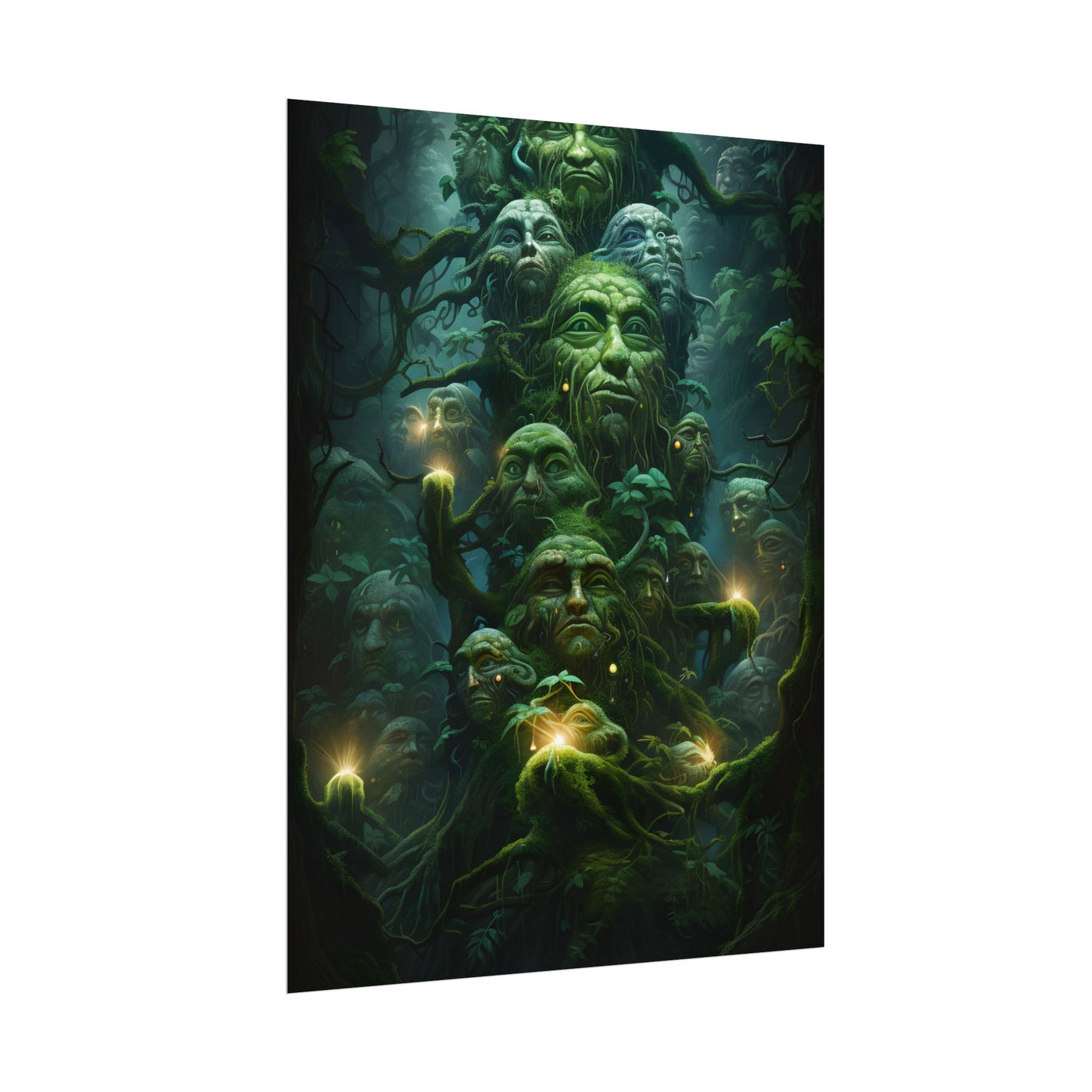 Mystical Ancient Forest Guardians: Natural Artwork - Poster