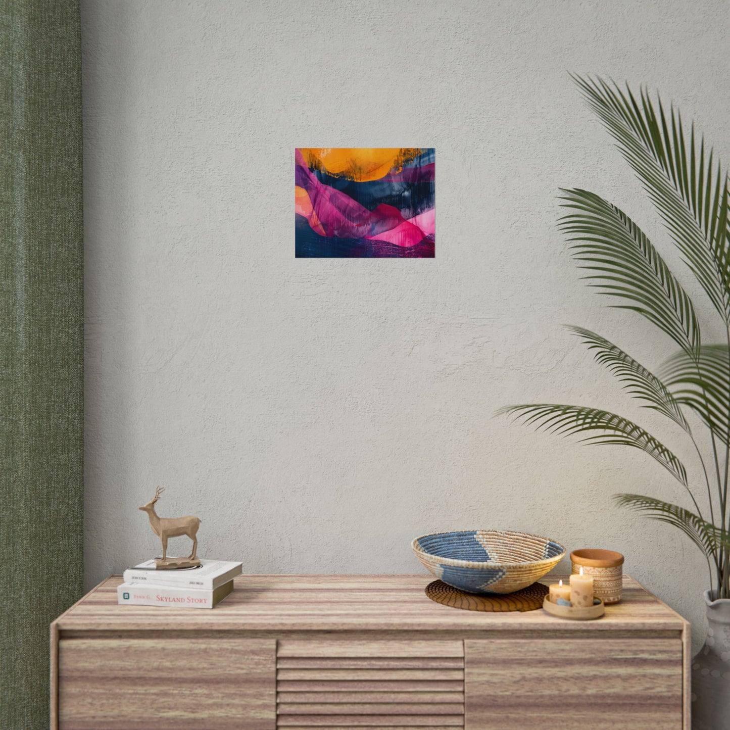 Vibrant Abstract Art: Organic Patterns in Modern Colors - Poster
