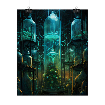 Molecular Secrets: Laboratory Artwork Showcase - Poster