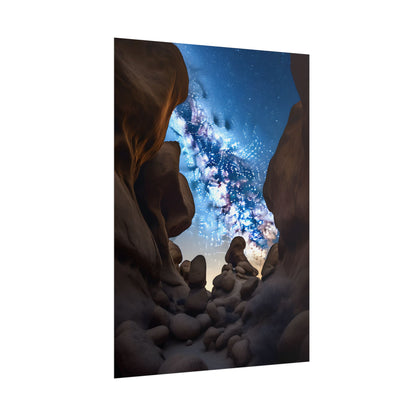 Stargazing Night Sky: Celestial Beauty of the Universe - Poster