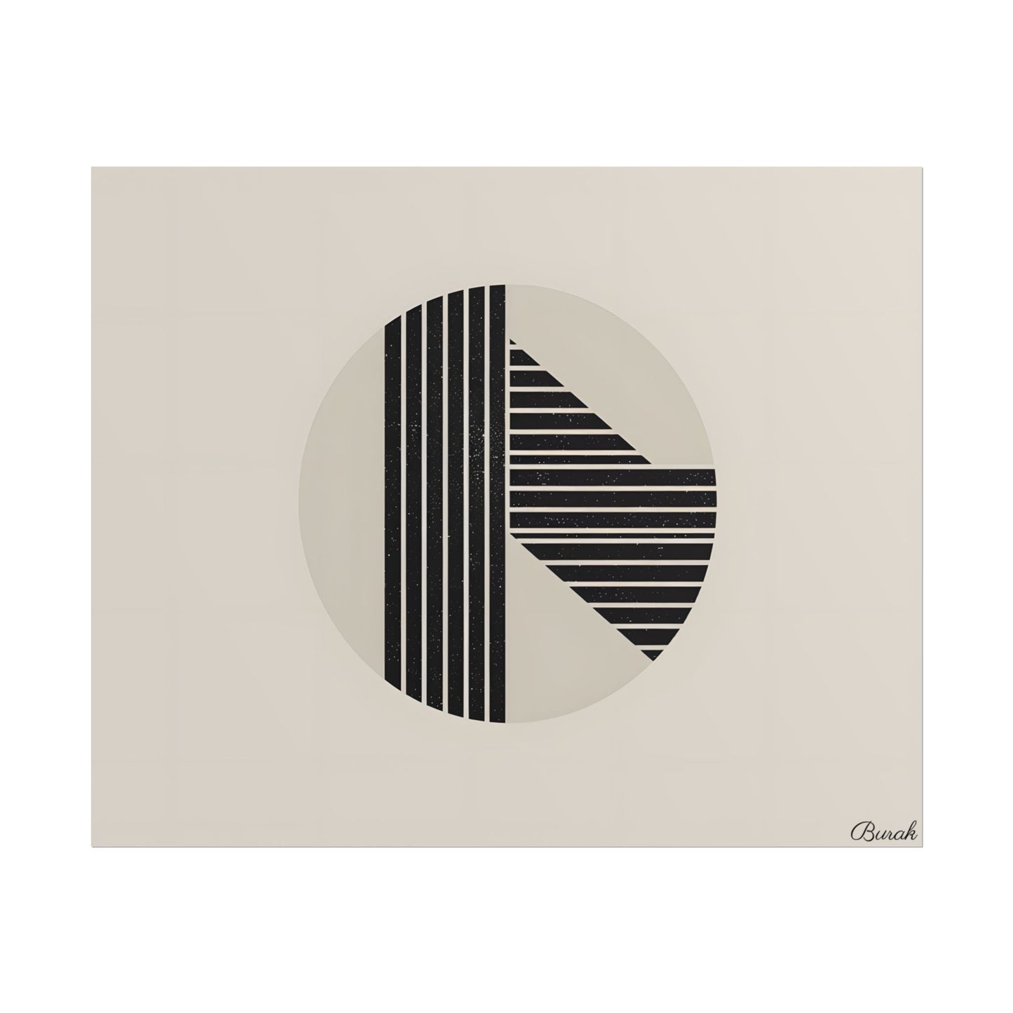 Modern Minimalist Poster: Bold Typography and Geometric Forms - Poster