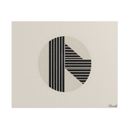 Modern Minimalist Poster: Bold Typography and Geometric Forms - Poster