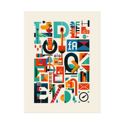 Colorful Infographic: Statistics Explained with Letter L - Poster