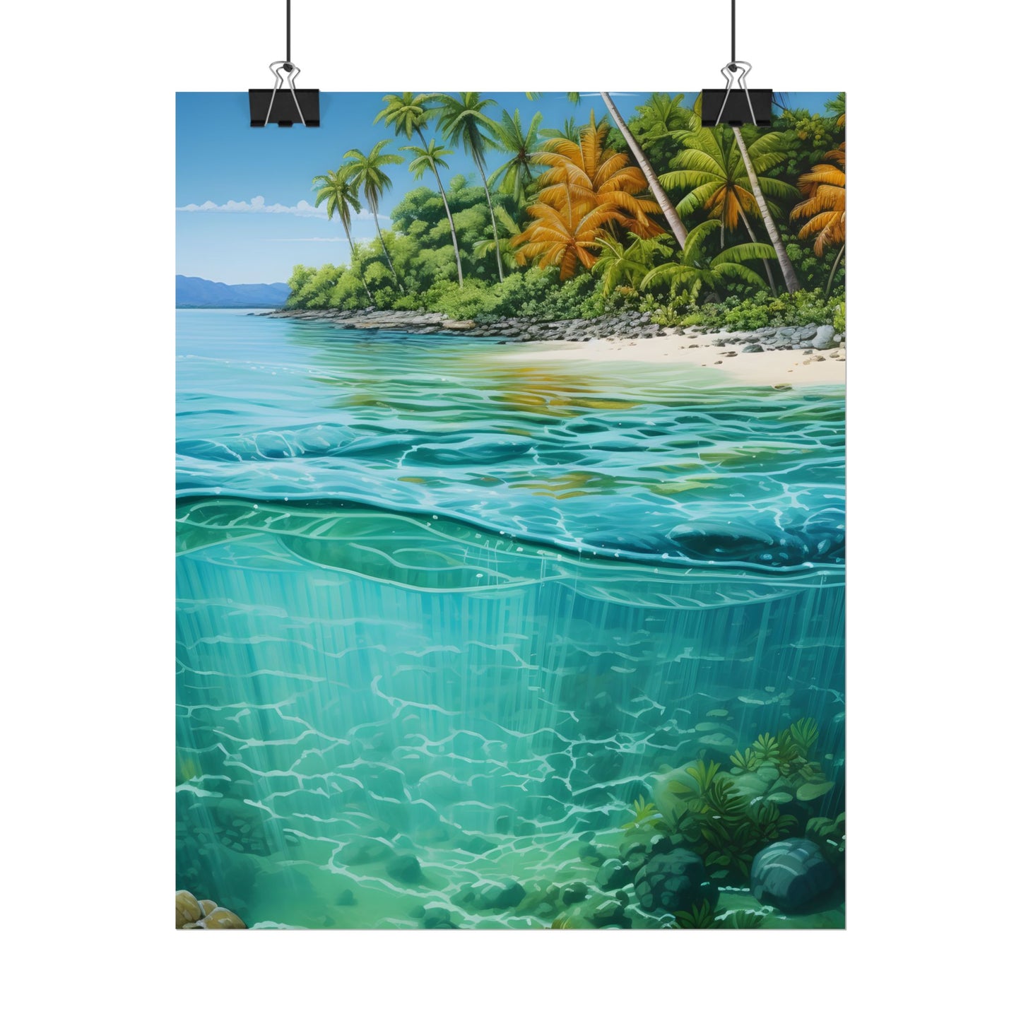 Tropical Island Paradise: Serene Natural Beauty - Poster