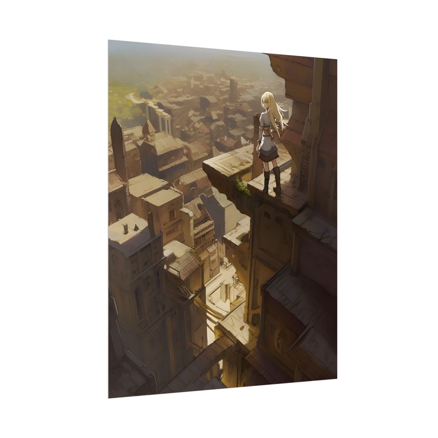 Peaceful Moments: Birds Soar High in Tranquility - Poster