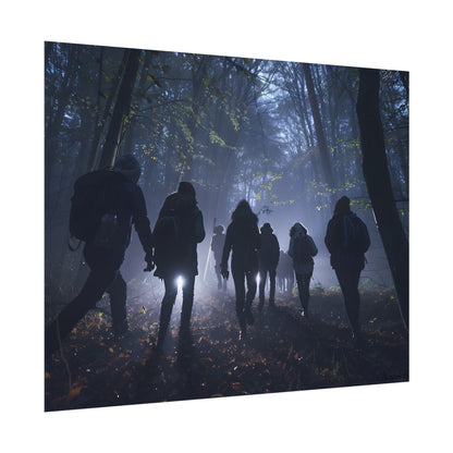 Mysterious Forest Adventure: Exploring with Courage - Poster