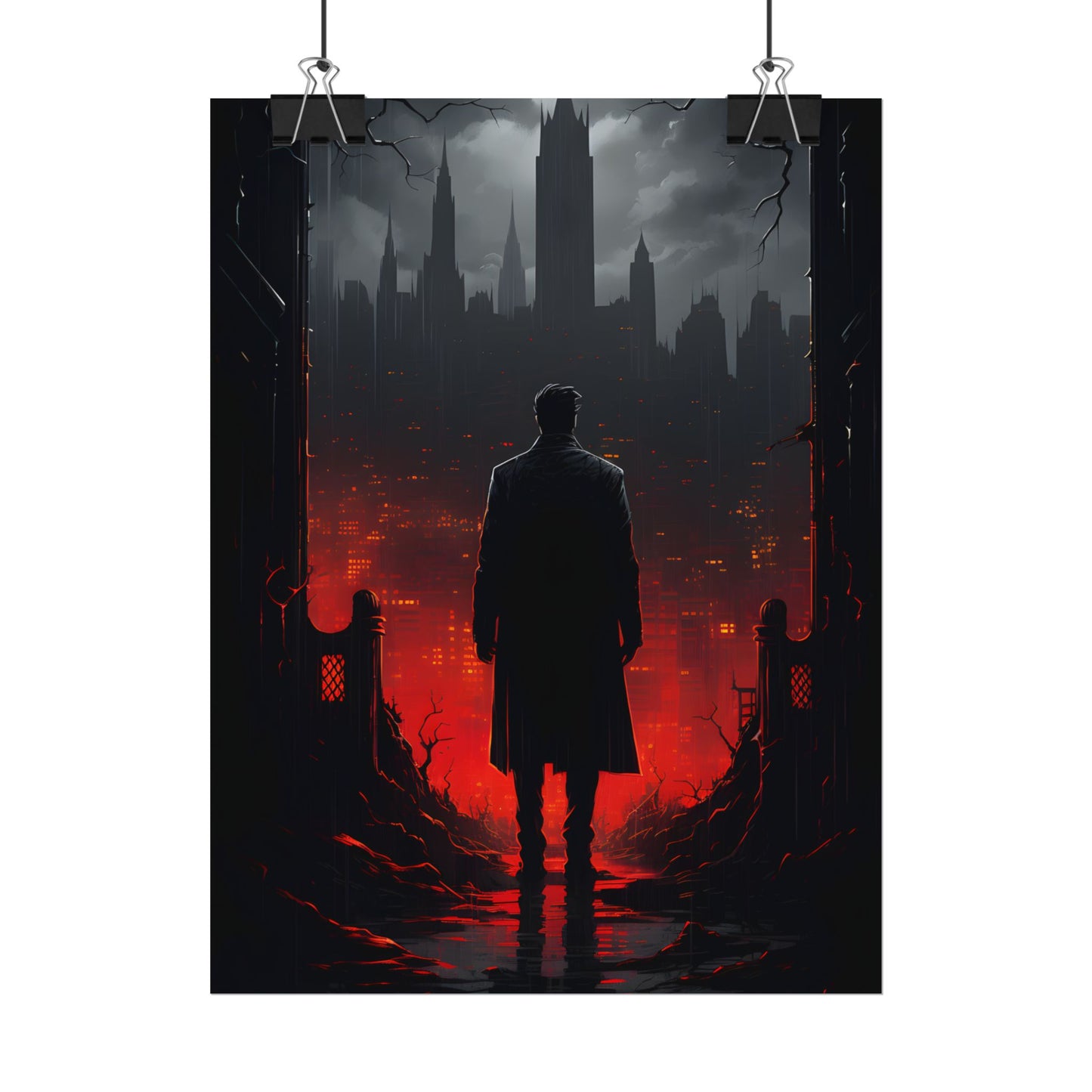 Urban Fantasy Detective: City Streets Mystery Artwork - Poster