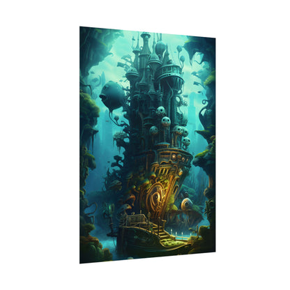 Steampunk Undersea Odyssey: Captain Nemo's Mechanical Voyage - Poster
