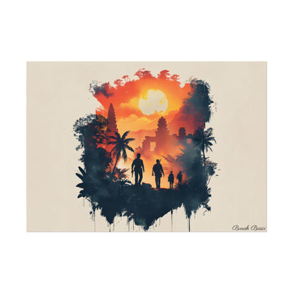 Nathan Drake's Adventure: Minimalist Illustration - Poster