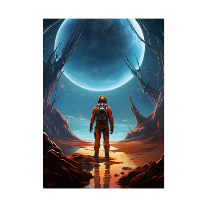 Futuristic Wilderness Explorer - Poster