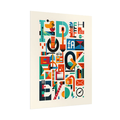 Colorful Infographic: Statistics Explained with Letter L - Poster