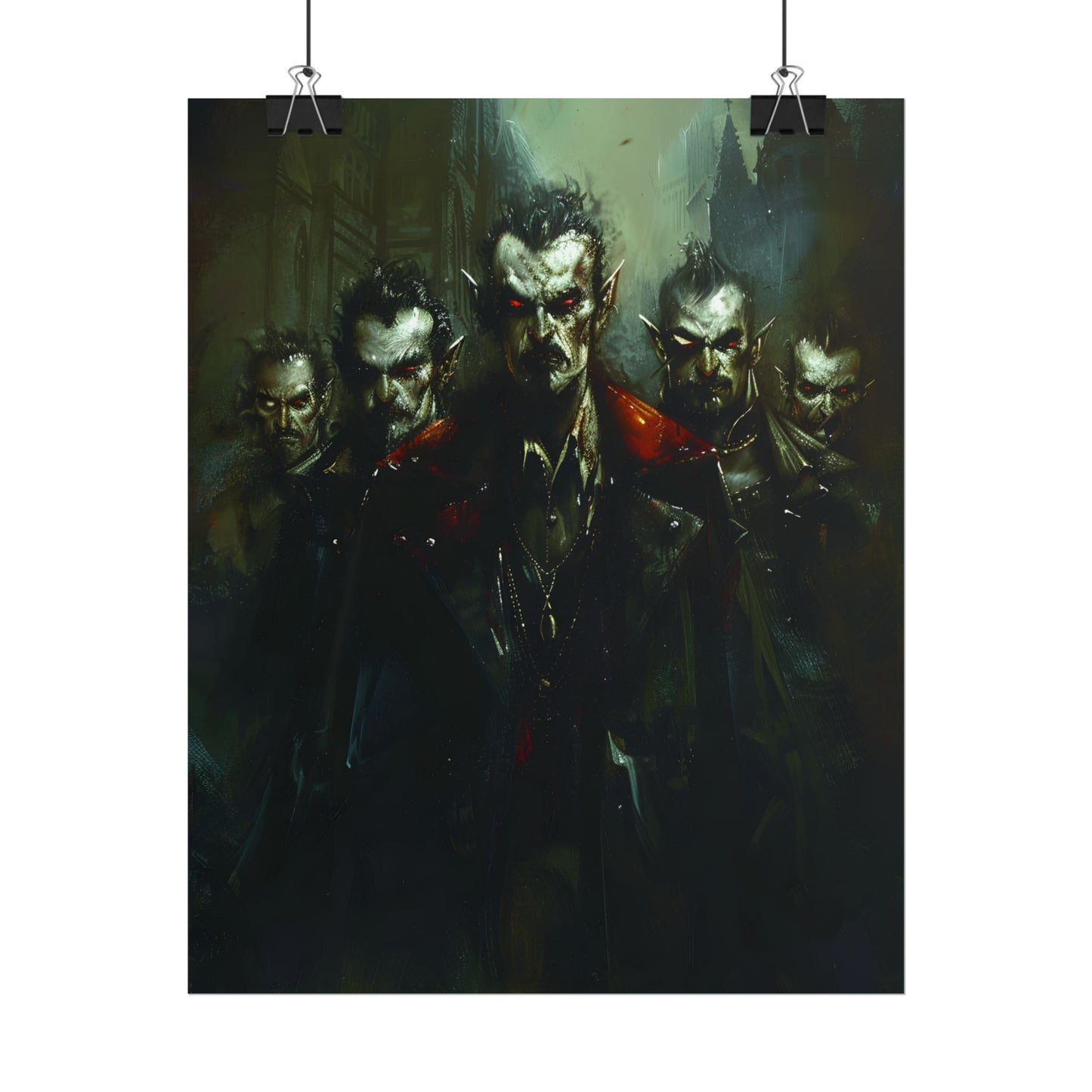 Gothic Vampires: Dark Fantasy Artwork - Poster