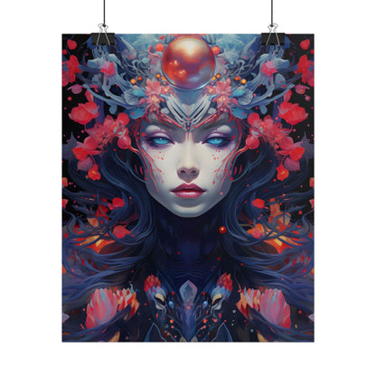 Otherworldly Celestial Dreams: Starry Night Artwork - Poster