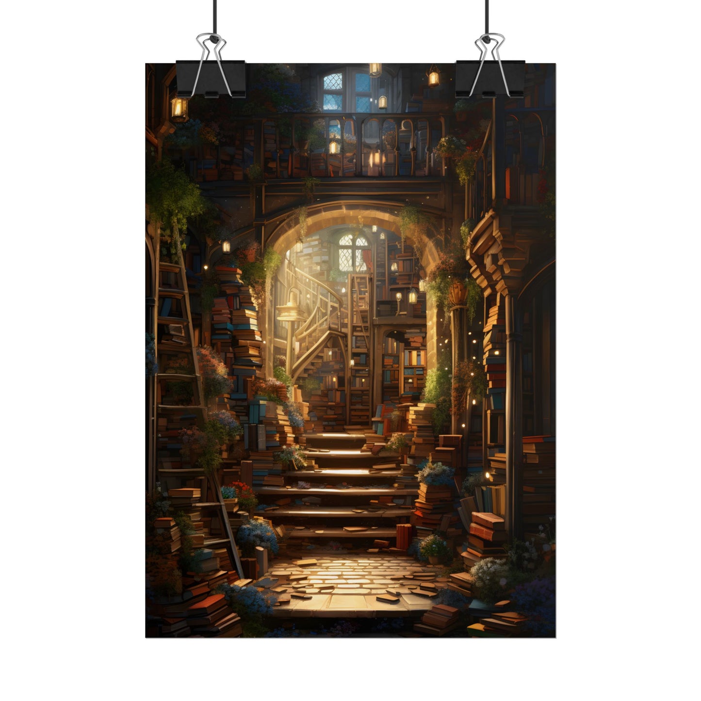 Magical Bookshop: Cozy Artwork of a Charming Bookshop - Poster