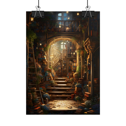 Magical Bookshop: Cozy Artwork of a Charming Bookshop - Poster