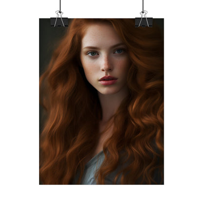 Redheaded Woman: Natural Beauty - Poster