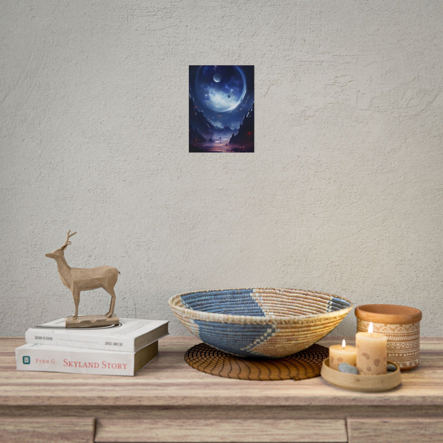 Cosmic Encounter: Black Hole Space Art - Poster