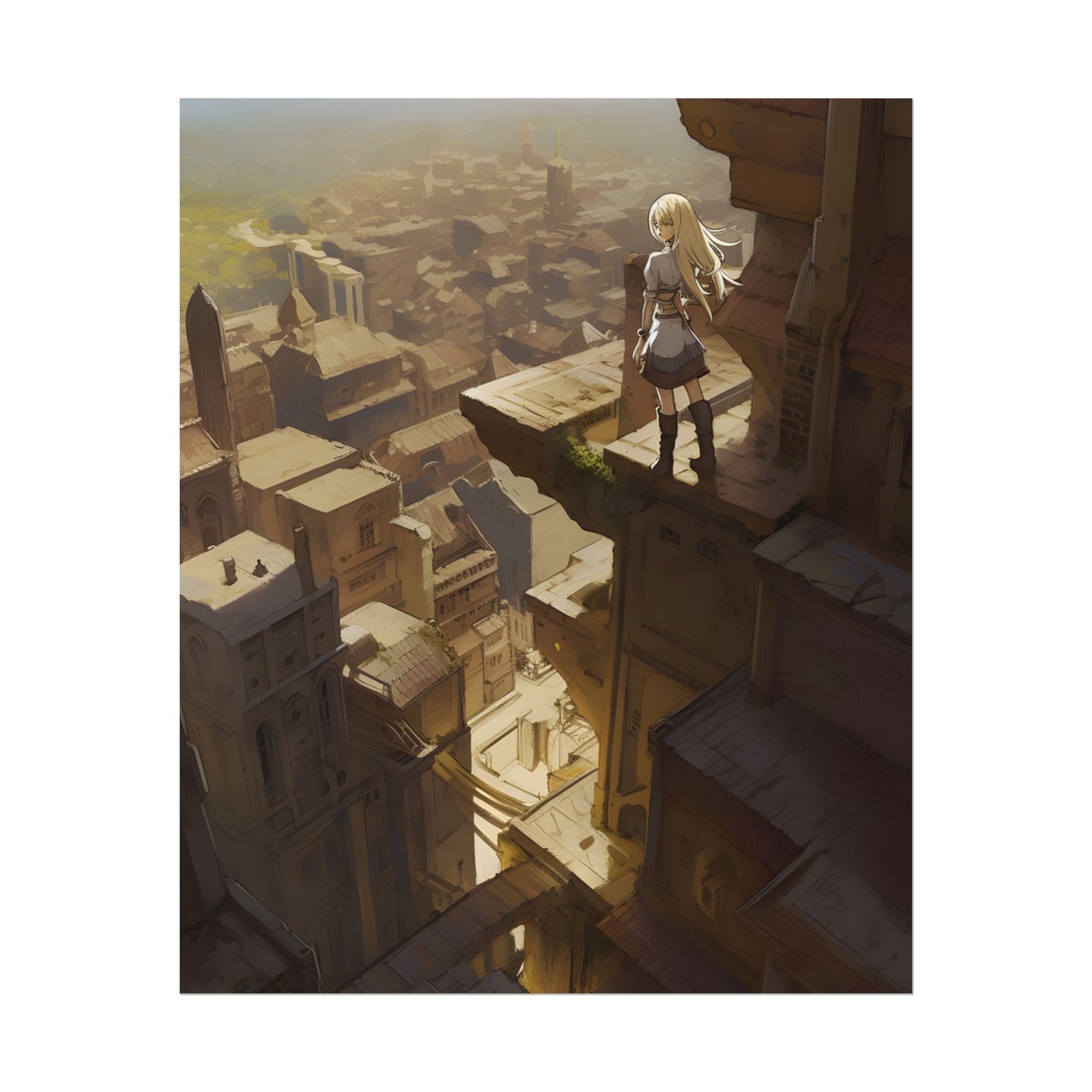 Peaceful Moments: Birds Soar High in Tranquility - Poster