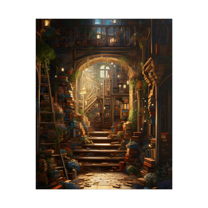 Magical Bookshop: Cozy Artwork of a Charming Bookshop - Poster