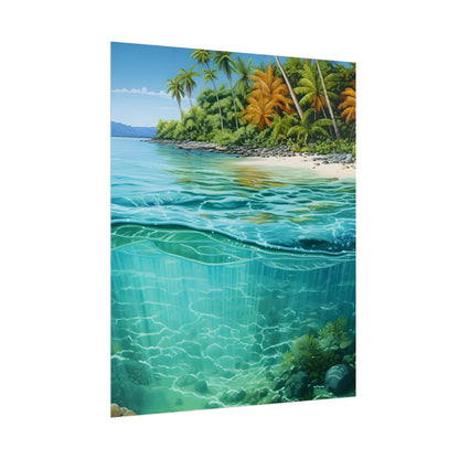 Tropical Island Paradise: Serene Natural Beauty - Poster