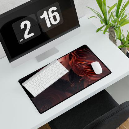 Redhead Female Portrait in a Dress - Desk Mat