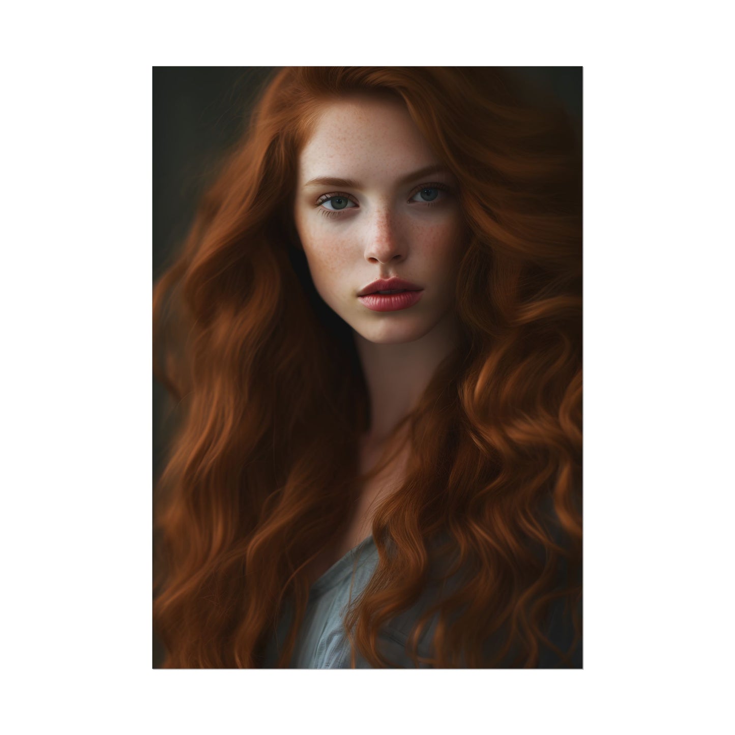 Redheaded Woman: Natural Beauty - Poster