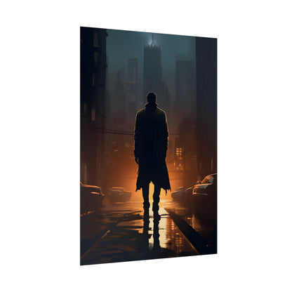 Urban Fantasy Detective: Serious Investigator Artwork - Poster