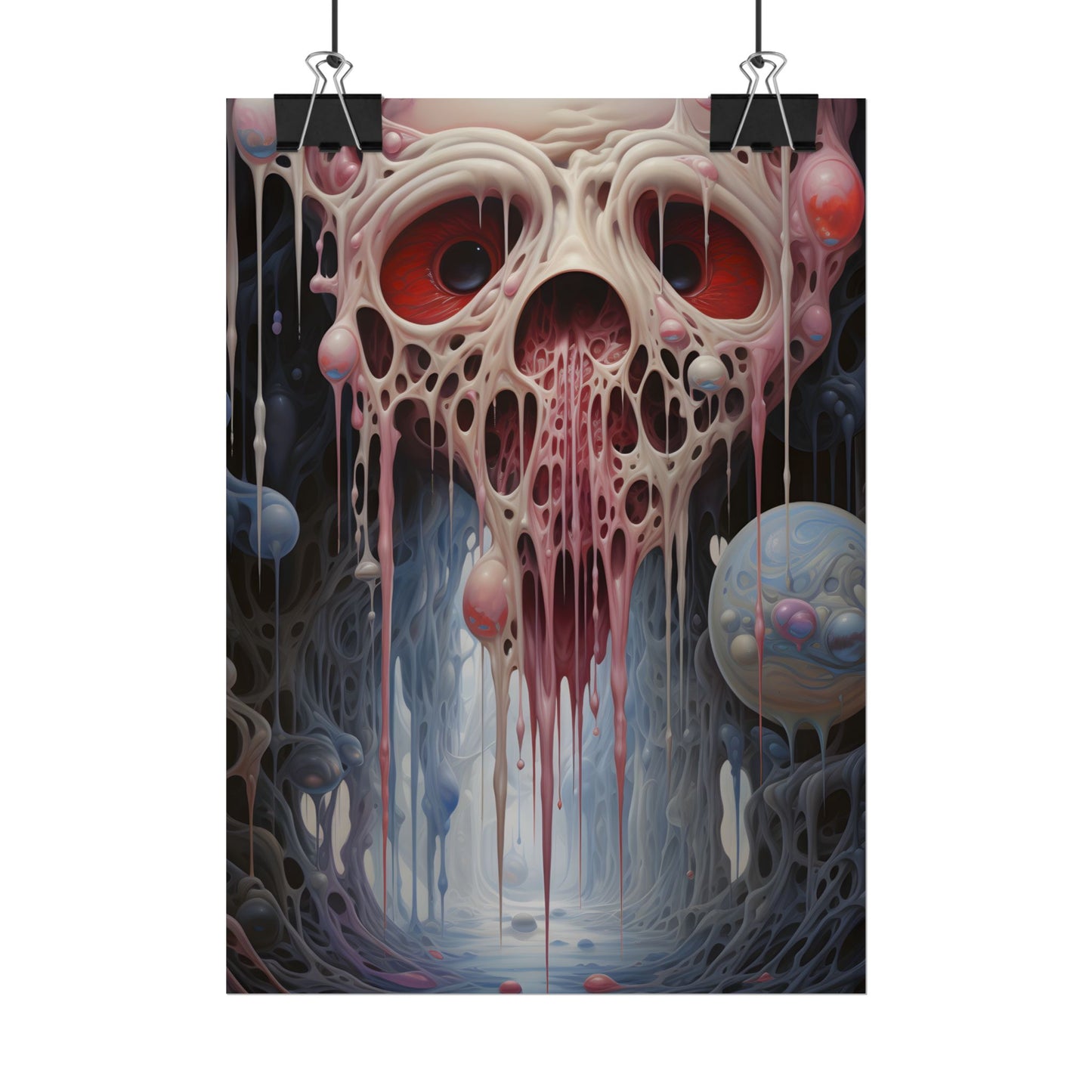 Rifts in Reality: Interdimensional Portals - Digital Fantasy Art - Poster