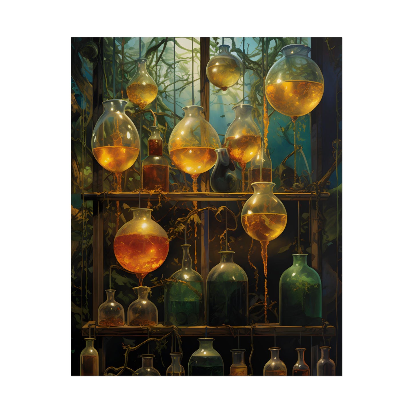 Vigors and Plasmids: Mysterious Lab Equipment Artwork - Poster