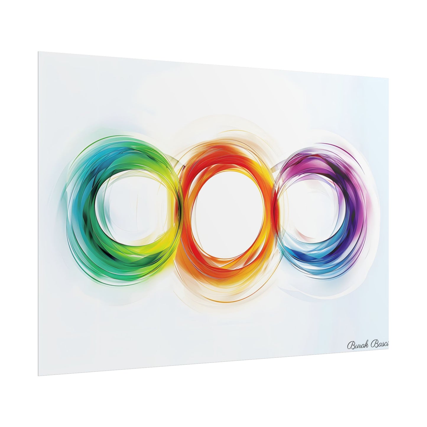Colorful Swirls: Graphic Art Design - Poster