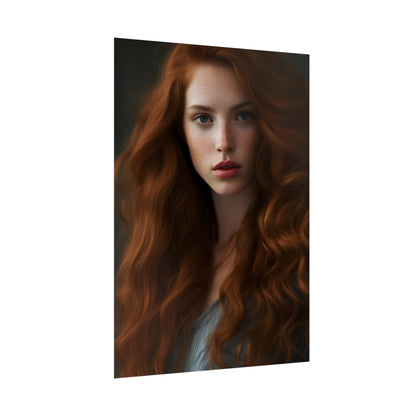 Redheaded Woman: Natural Beauty - Poster