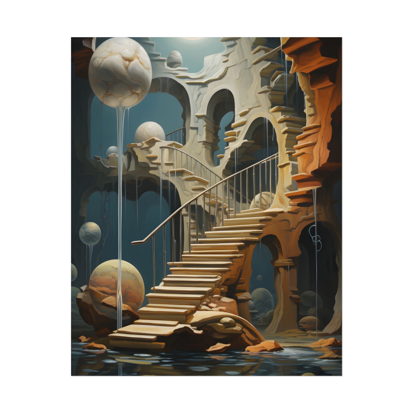 Person in Urban Oasis: Outdoors Artwork - Poster
