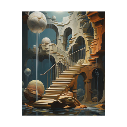Person in Urban Oasis: Outdoors Artwork - Poster