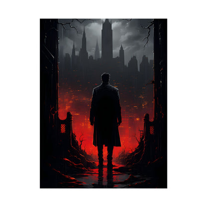 Urban Fantasy Detective: City Streets Mystery Artwork - Poster