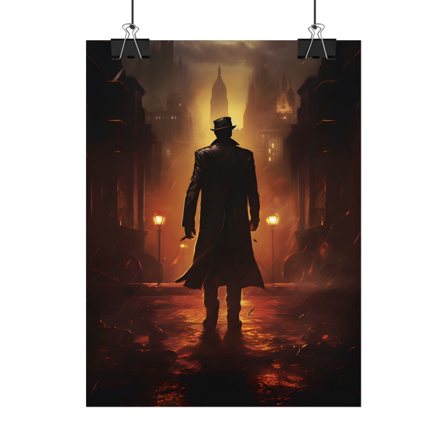 Urban Fantasy Detective: Mystery Graphic Novel Artwork - Poster