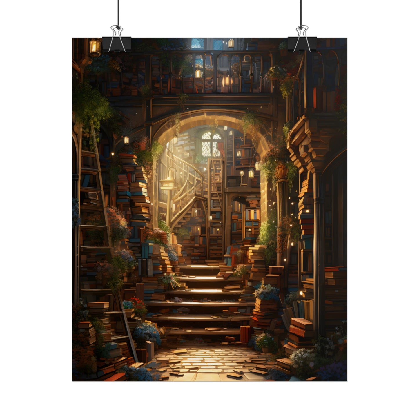 Magical Bookshop: Cozy Artwork of a Charming Bookshop - Poster
