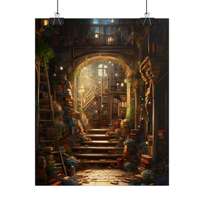 Magical Bookshop: Cozy Artwork of a Charming Bookshop - Poster