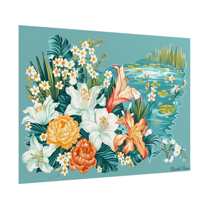 Vibrant Florida State Map: Colorful Artwork - Poster