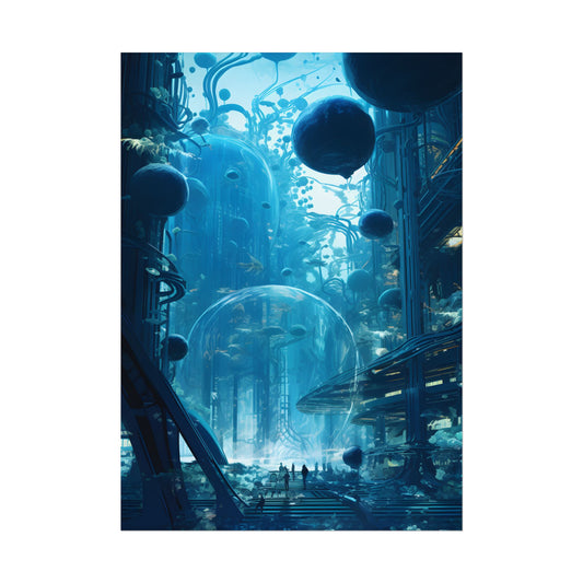 Underwater City of the Future: Sustainable Living in Harmony with Nature - Poster