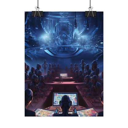 Futuristic Robot Orchestra: Musical Performance Art - Poster