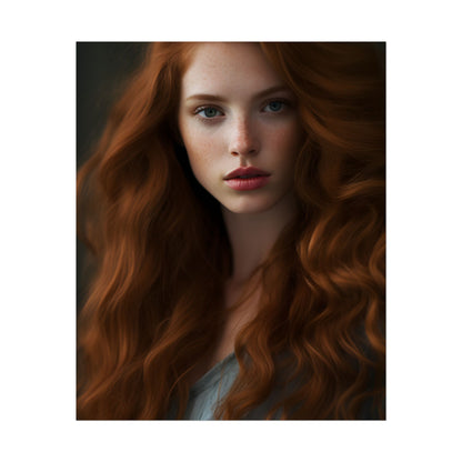 Redheaded Woman: Natural Beauty - Poster