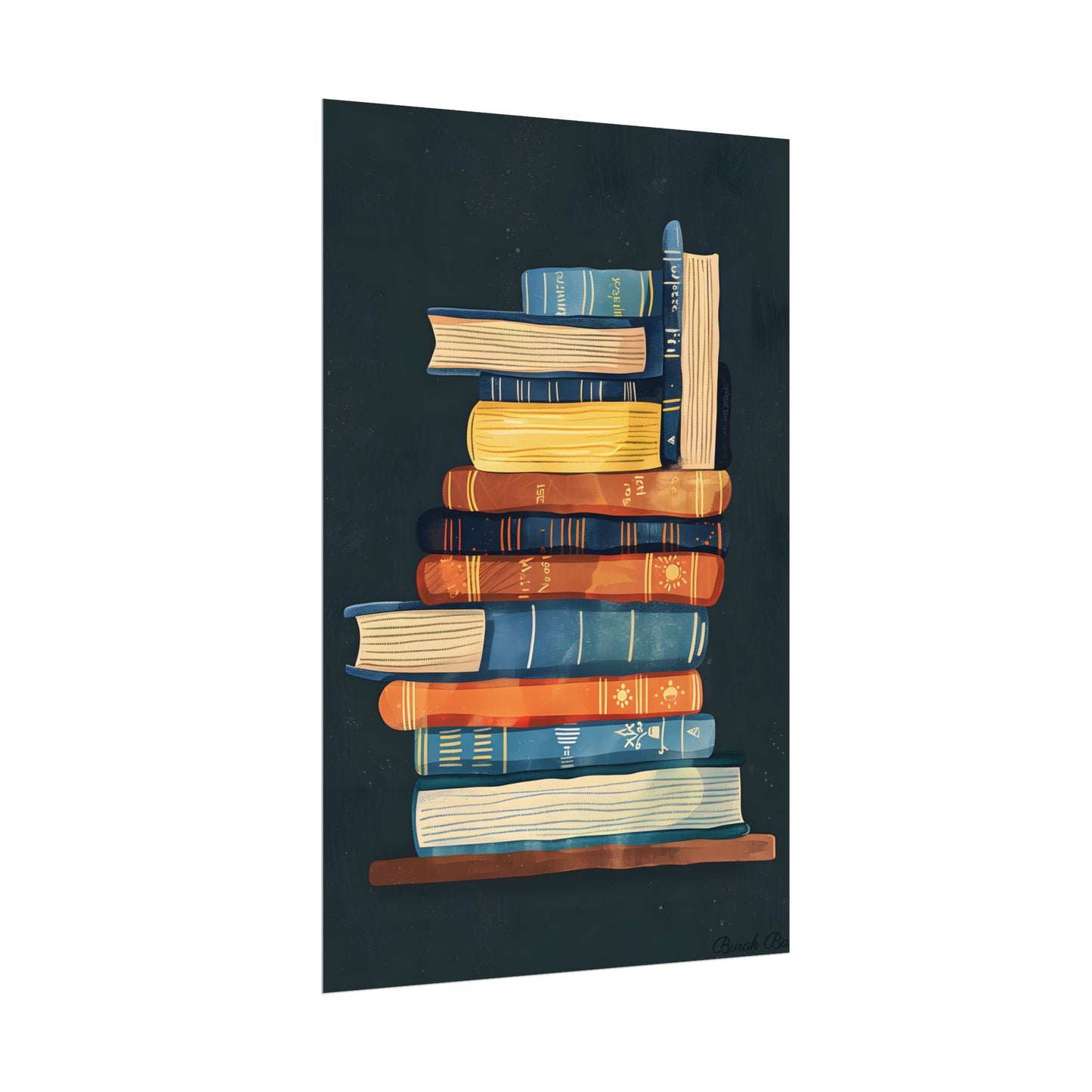 Custom Book Art: Literary Illustration - Poster